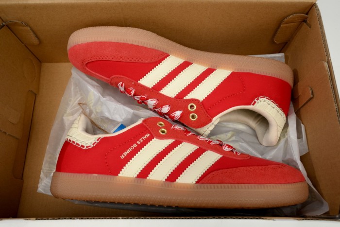 OG Wales Bonner x adidas Originals SAMBA White Red GY6612