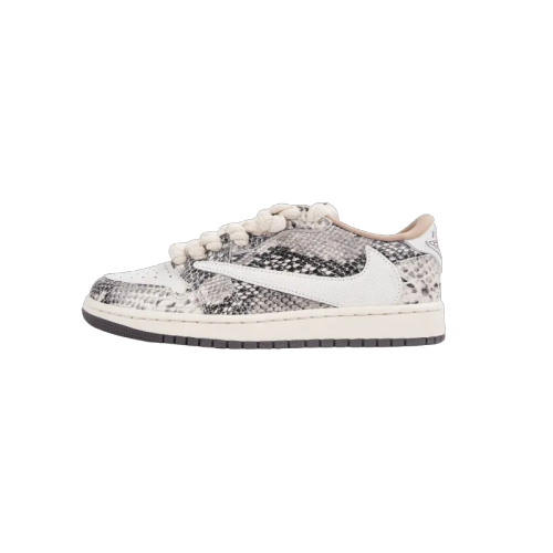 LJR Air Jordan 1 Low Travis Scott Crackle Snake Skin