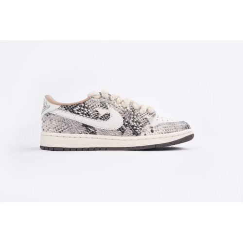LJR Air Jordan 1 Low Travis Scott Crackle Snake Skin