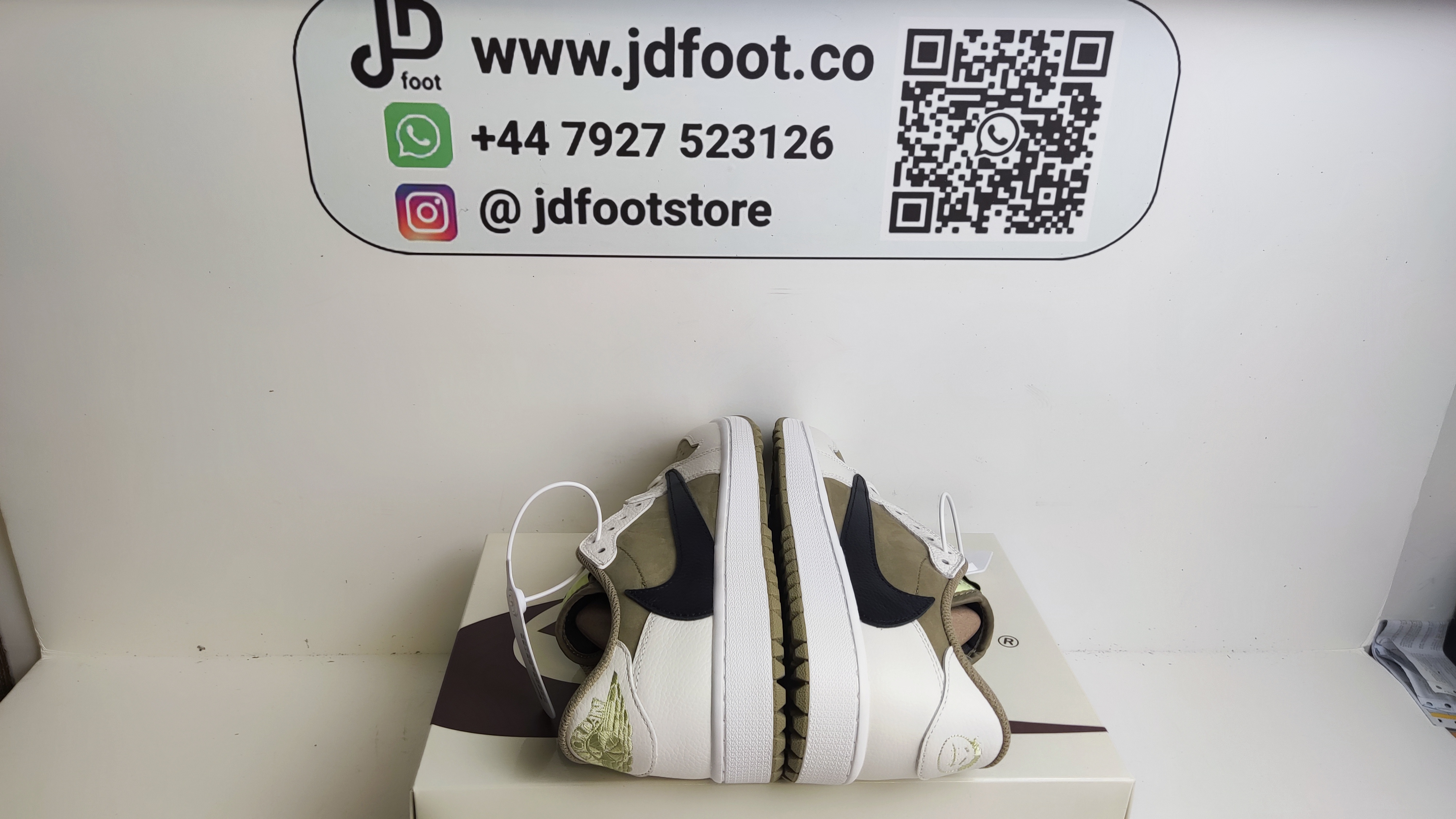 QC Picture Replica Jordan 1 Low Golf Olive From Jdfoot