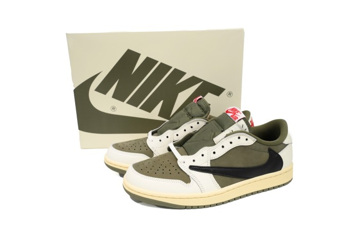 LJR Travis Scott Air Jordan 1 Low OG Olive DM7866-200