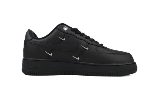 OG Nike Air Force 1 Low Black Silver Mini Swoosh HQ1180-001