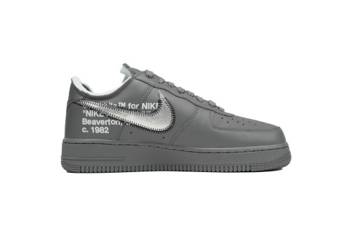 Off-White x Nike Air Force 1 Low 'Ghost Grey Silver' DX1419-500