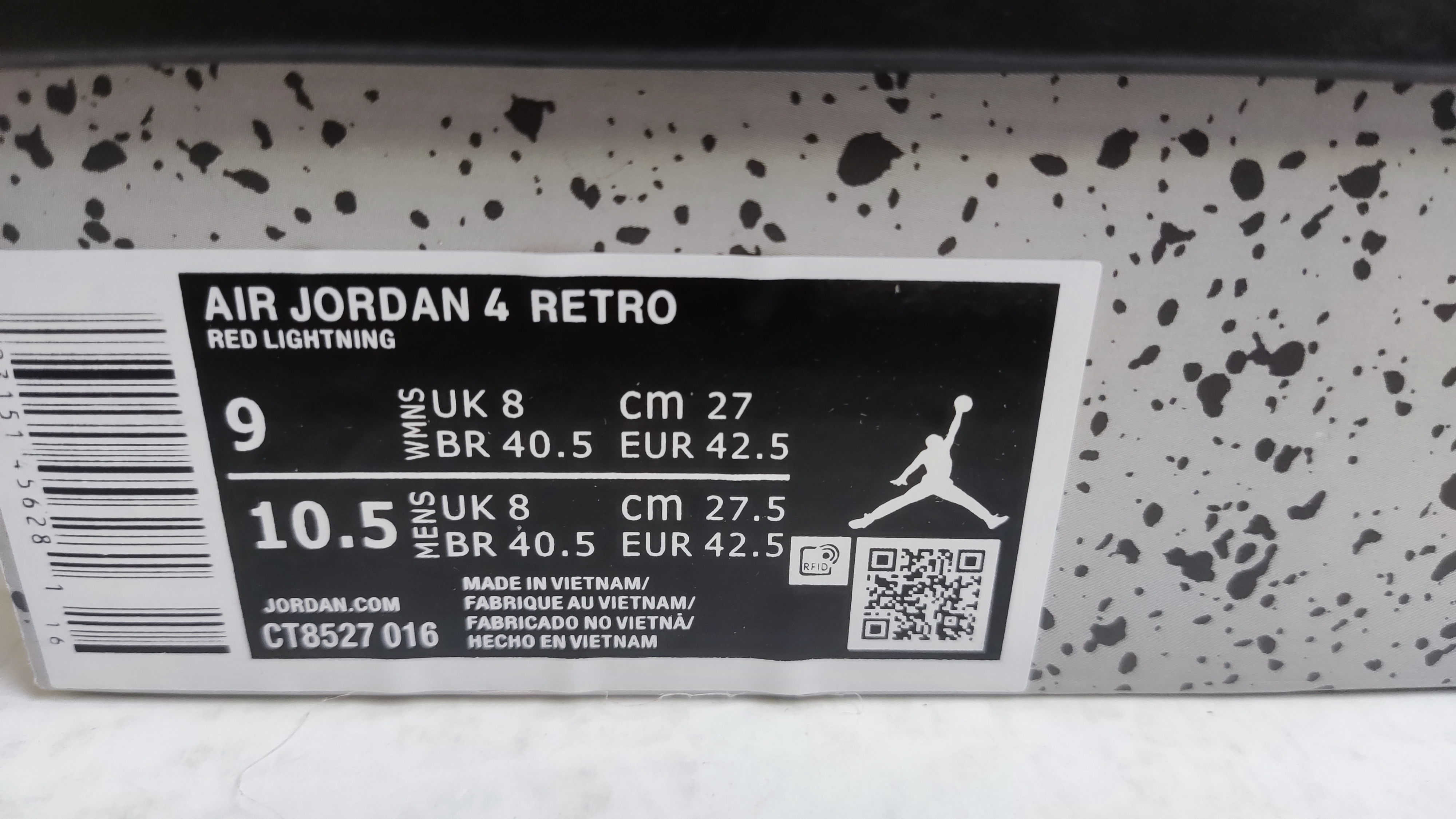 QC Picture Replica Jordan 4 Red Thunder From Jdfoot