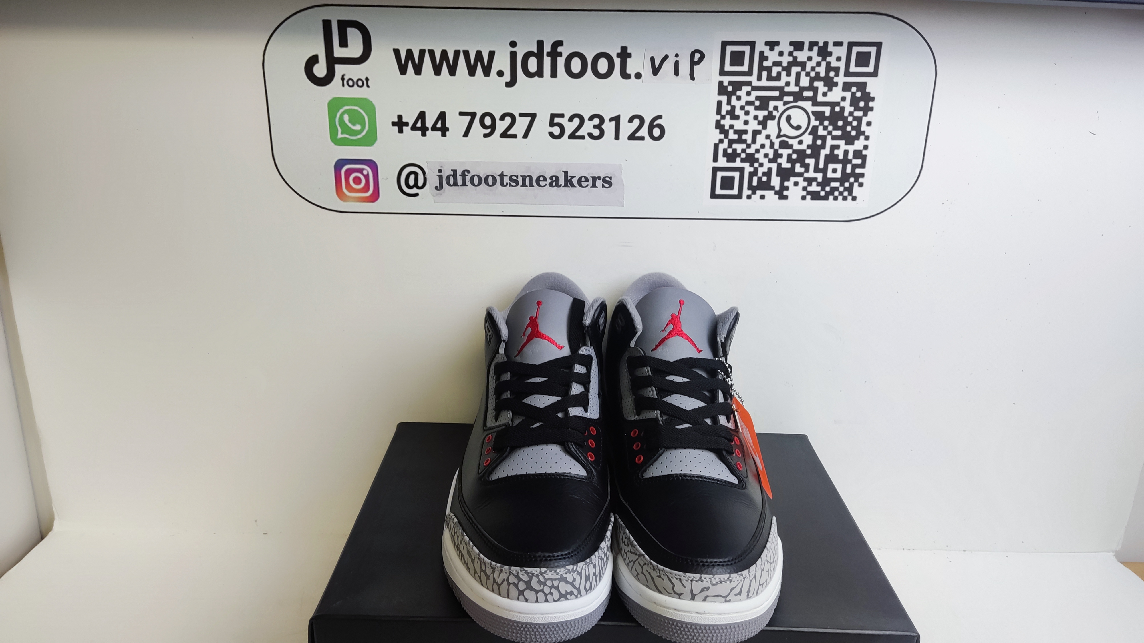 QC Picture Replica Jordan 3 Retro Black Cement (2018) From Jdfoot