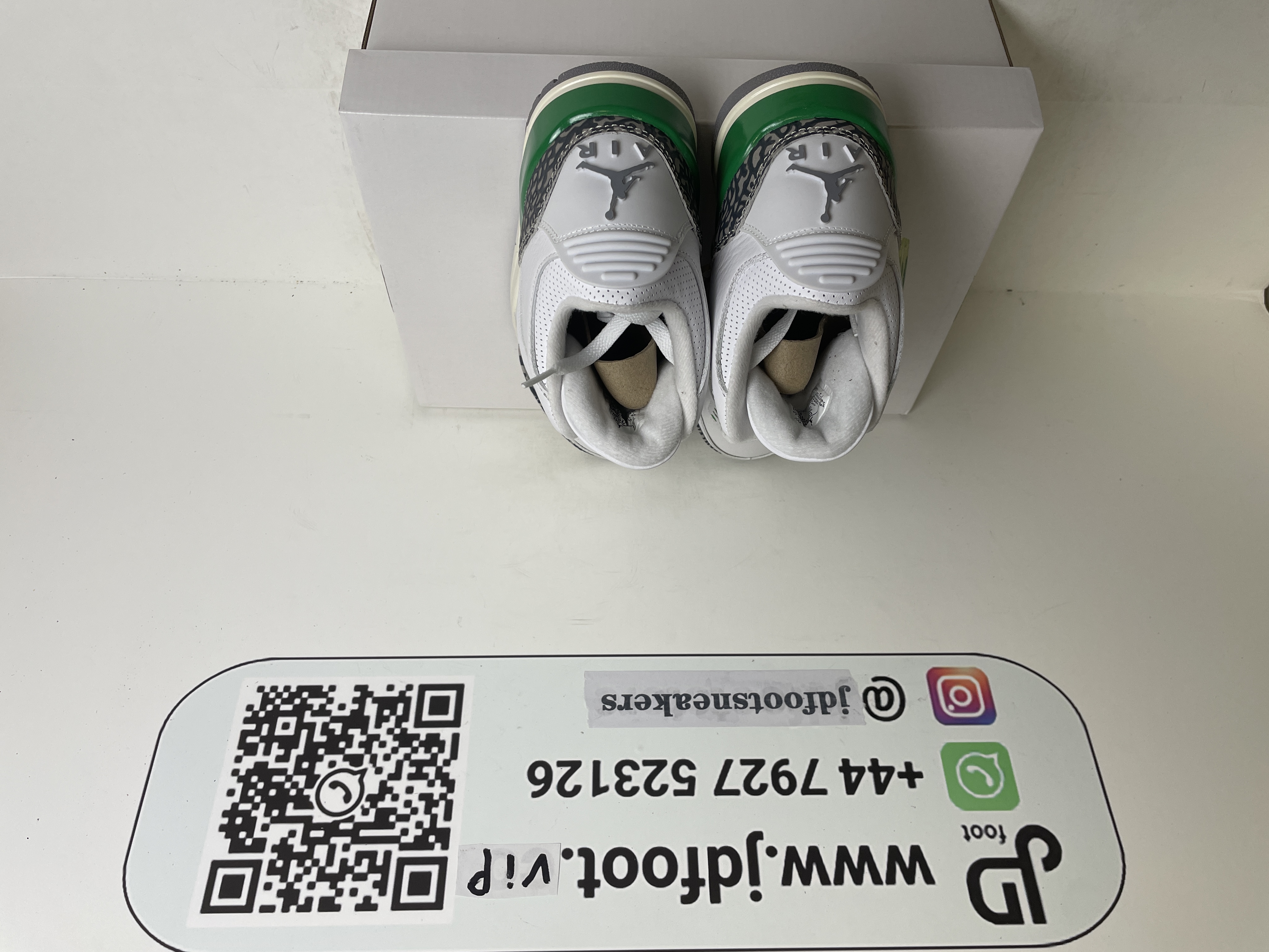 QC Picture Replica Jordan 3 WMNS Lucky Green From Jdfoot