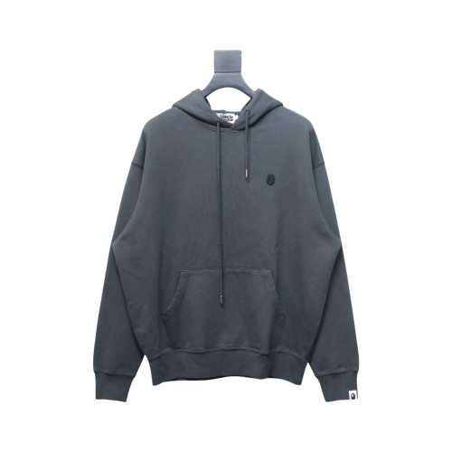 BAPE 24FW Washed Embroidered Hoodie Grey