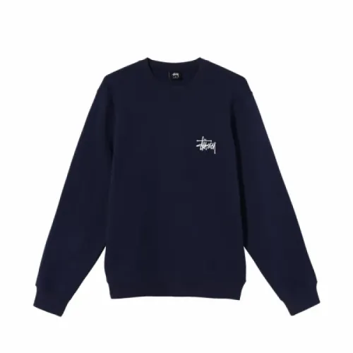 Stussy Basic Crew Navy