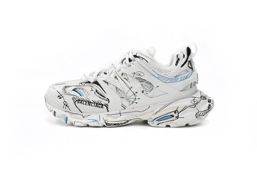 Balenciaga Tess S.Black Graffiti Art 542436 W3SRA 9014