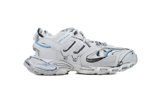 Balenciaga Track Sneaker 'White Blue' 542023 W3SRA 9014