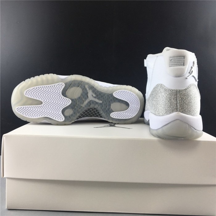 JORDAN 11 RETRO WHITE METALLIC SILVER (W)