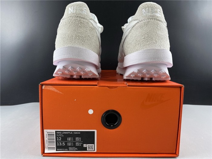 NIKE LD WAFFLE SACAI WHITE NYLON
