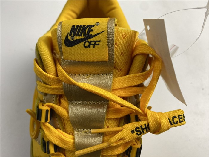 NIKE AIR RUBBER DUNK OFF-WHITE UNIVERSITY GOLD