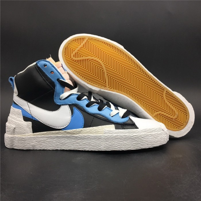 NIKE BLAZER MID SACAI BLACK BLUE