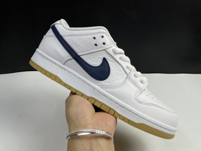 NIKE SB DUNK LOW ORANGE LABEL WHITE NAVY