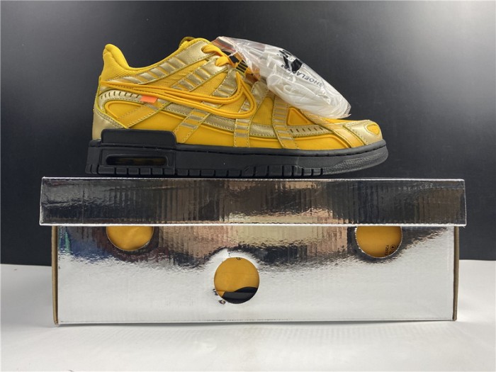 NIKE AIR RUBBER DUNK OFF-WHITE UNIVERSITY GOLD