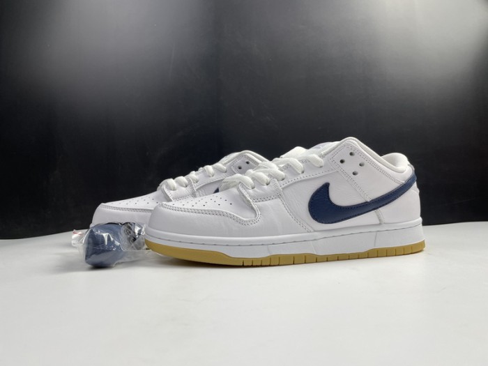 NIKE SB DUNK LOW ORANGE LABEL WHITE NAVY