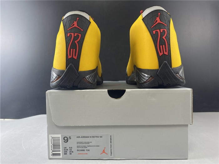 JORDAN 14 UNIVERSITY GOLD