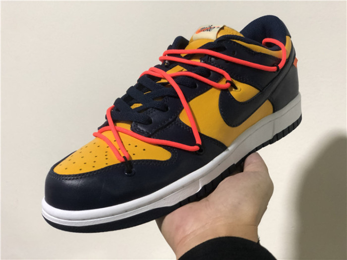 OFF-WHITE x Nike Dunk Low “University Gold”