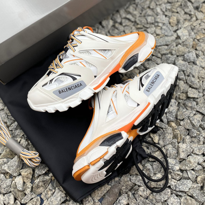 Balenciaga Sneaker Tess s.Gomma  MAILLE WHITE/ORANGE