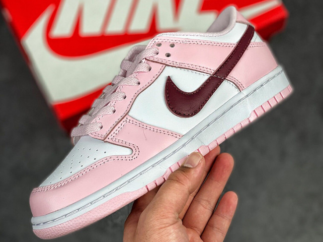 NIKE DUNK LOW PINK RED WHITE