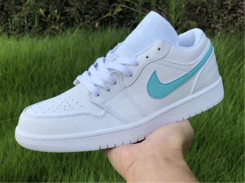 Air Jordan 1 Low White Multi-Color Swoosh