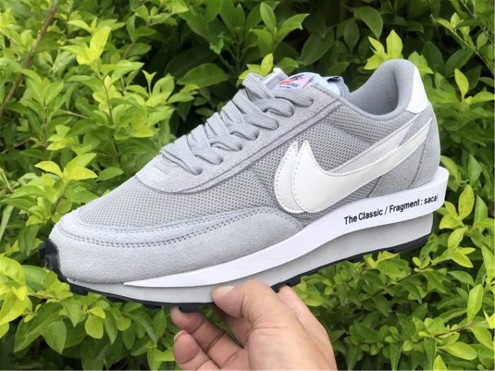 fragment x sacai x Nike LDWaffle White/Grey