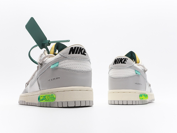 Off-White x Nike Dunk Low “42 of 50” Grey Sail For Sale – Sneaker Hello