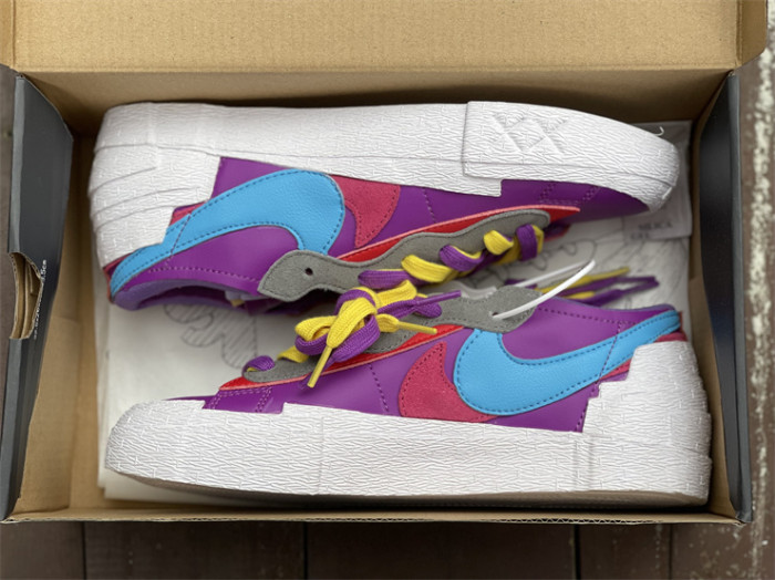 Nike x Sacai x Kaws Blazer Low Purple DUSK