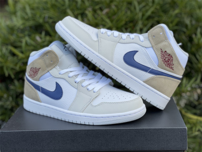 Jordan 1 Mid Tan Suede