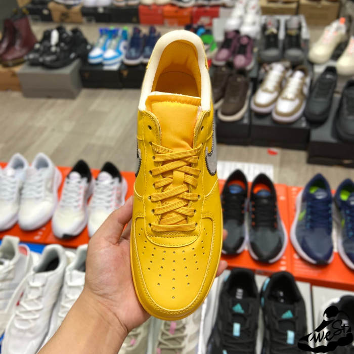 Nike Air Force 1 Low OFF-WHITE University Gold Metallic Silver