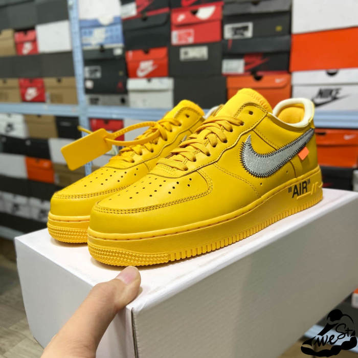 Nike Air Force 1 Low OFF-WHITE University Gold Metallic Silver