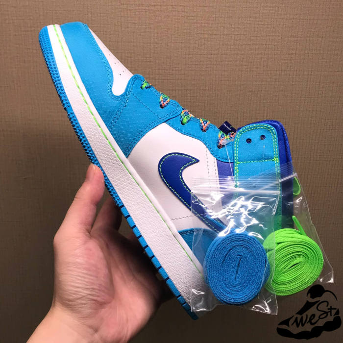 Jordan 1 Mid Sprite Blue