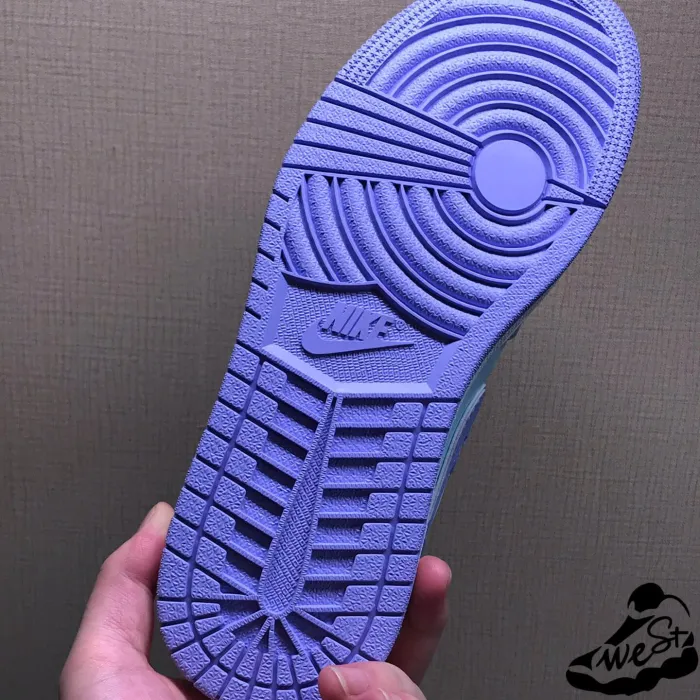 Jordan 1 Mid Purple Aqua