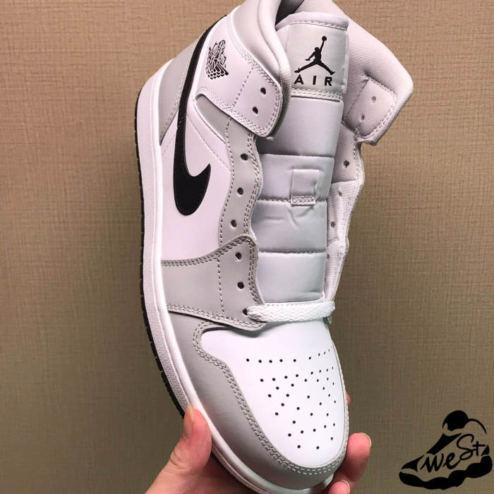 Jordan 1 Mid Light Smoke Grey