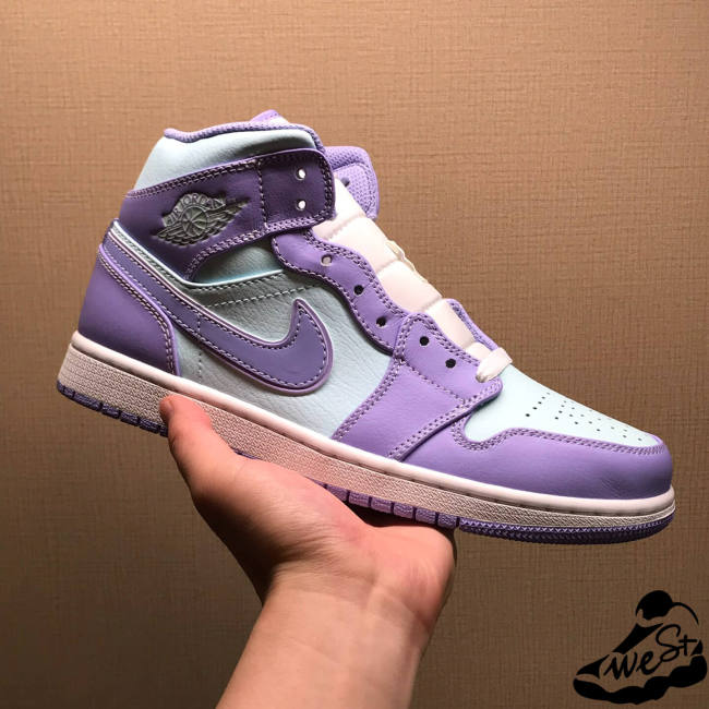 Jordan 1 Mid Purple Aqua