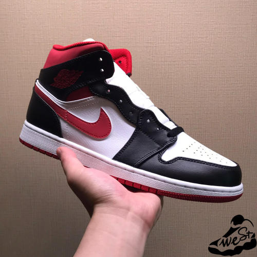 Jordan 1 Mid Gym Red Black White