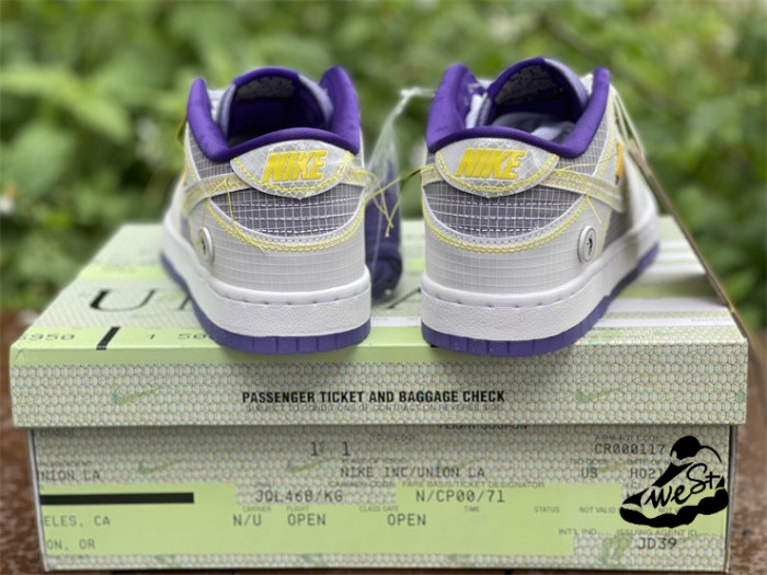 Nike Dunk Low Union Passport Pack Grey Purple