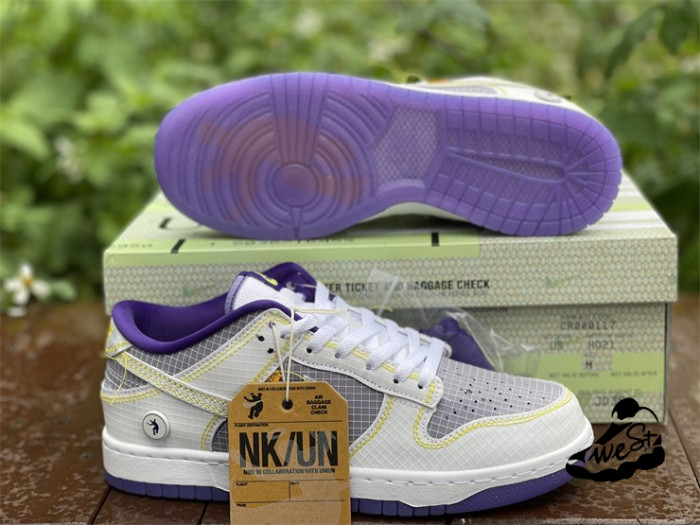 Nike Dunk Low Union Passport Pack Grey Purple