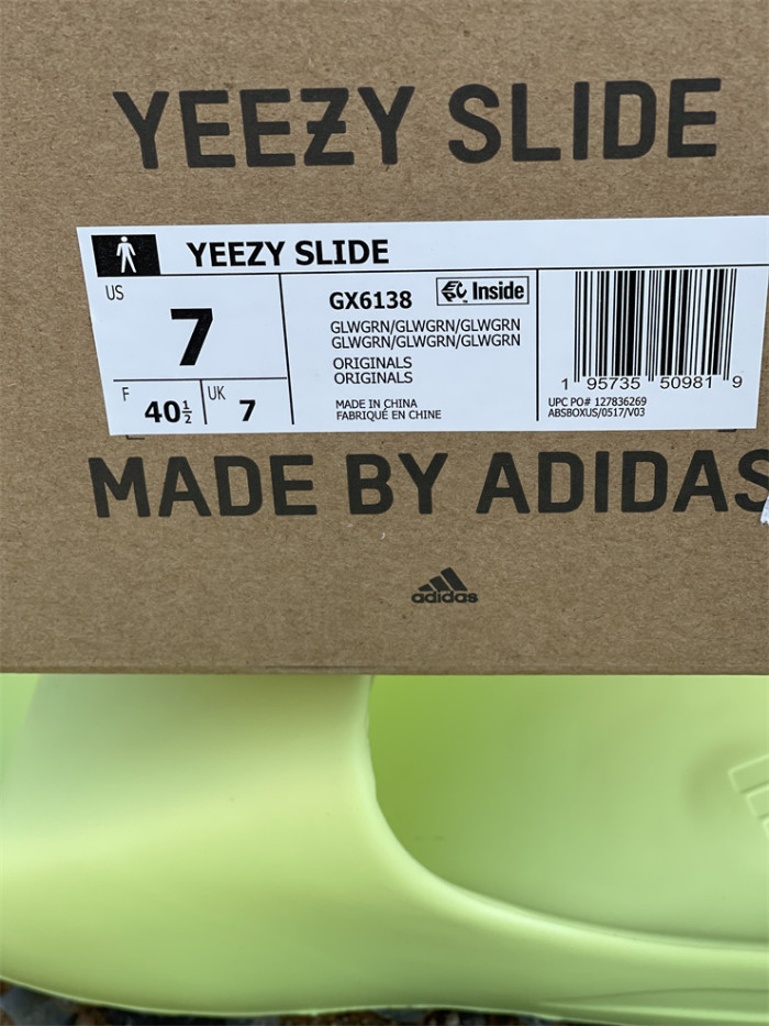 adidas Yeezy Slide Glow Green GX6138