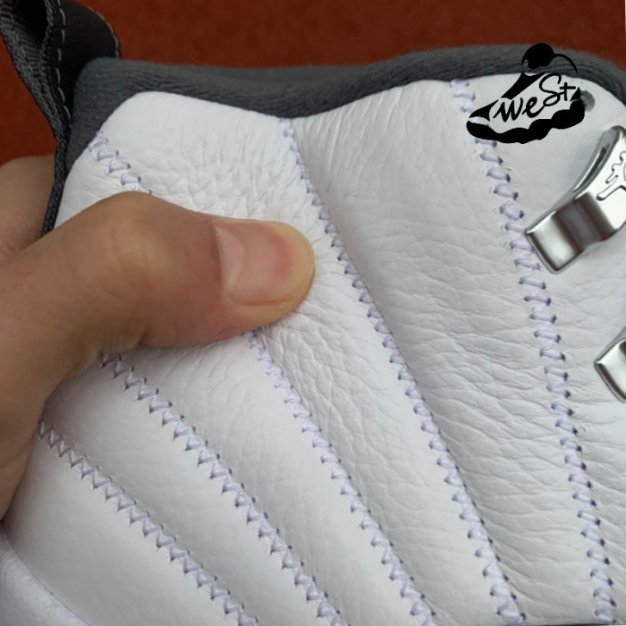 Jordan 12 Retro White Dark Grey (GS)