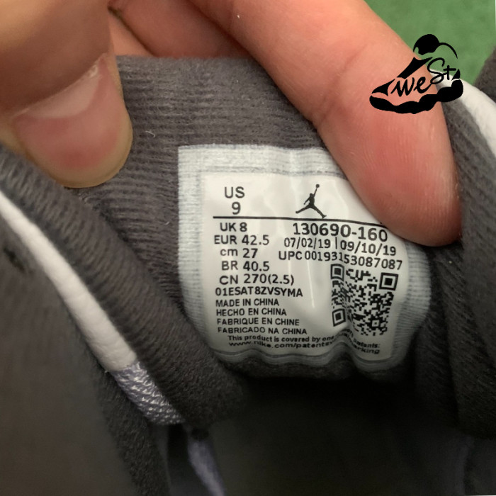 Jordan 12 Retro White Dark Grey (GS)