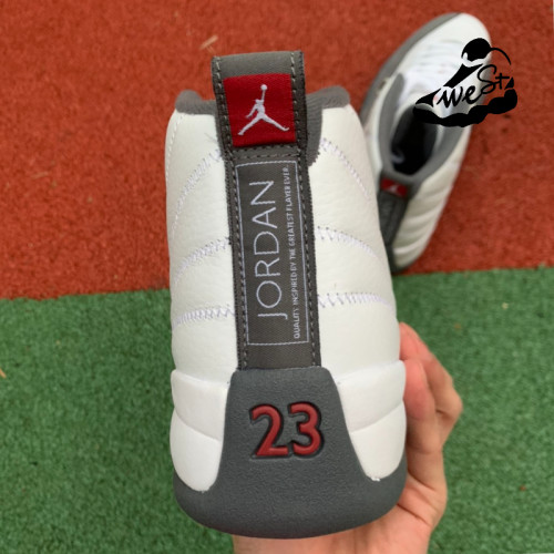 Jordan 12 Retro White Dark Grey (GS)