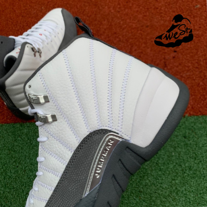 Jordan 12 Retro White Dark Grey (GS)