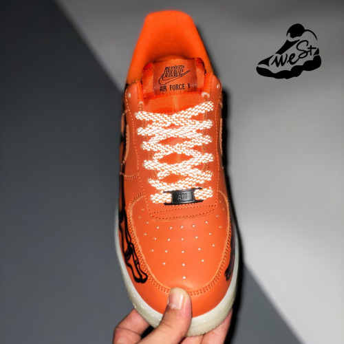 Nike Air Force 1 Low Orange Skeleton Halloween (2020)