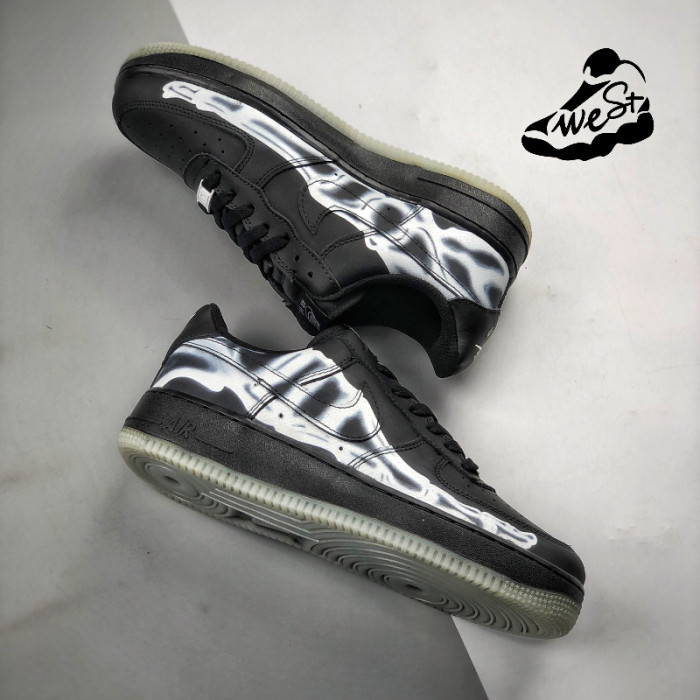 Nike Air Force 1 Low Black Skeleton Halloween (2019)