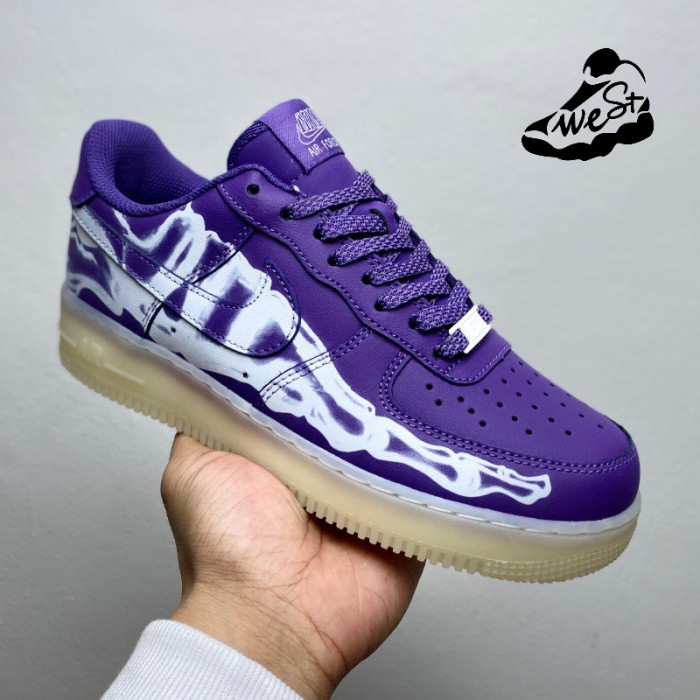 Nike Air Force 1 Low '07 QS Purple Skeleton Halloween (2021)