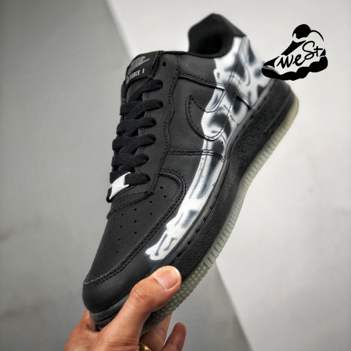 Nike Air Force 1 Low Black Skeleton Halloween (2019)