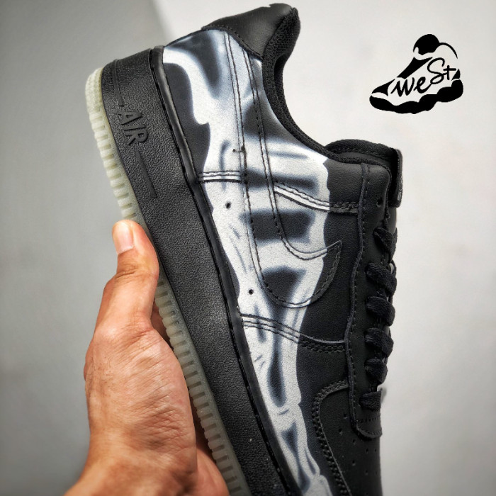 Nike Air Force 1 Low Black Skeleton Halloween (2019)