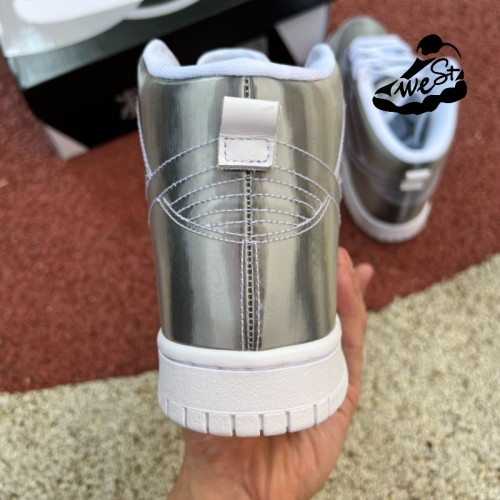 Nike Dunk High CLOT Metallic Silver